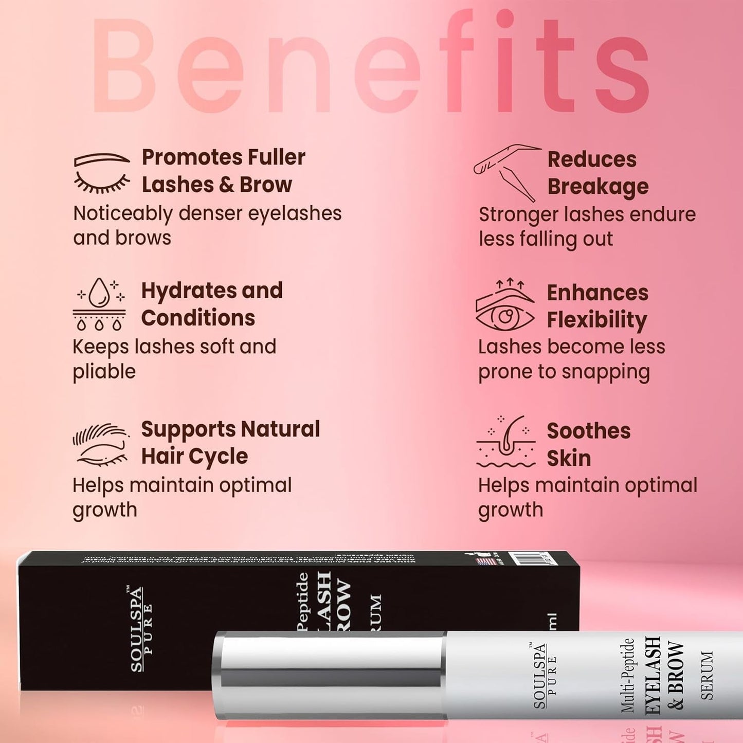 Natural Lash & Brow Growth Serum 5ml