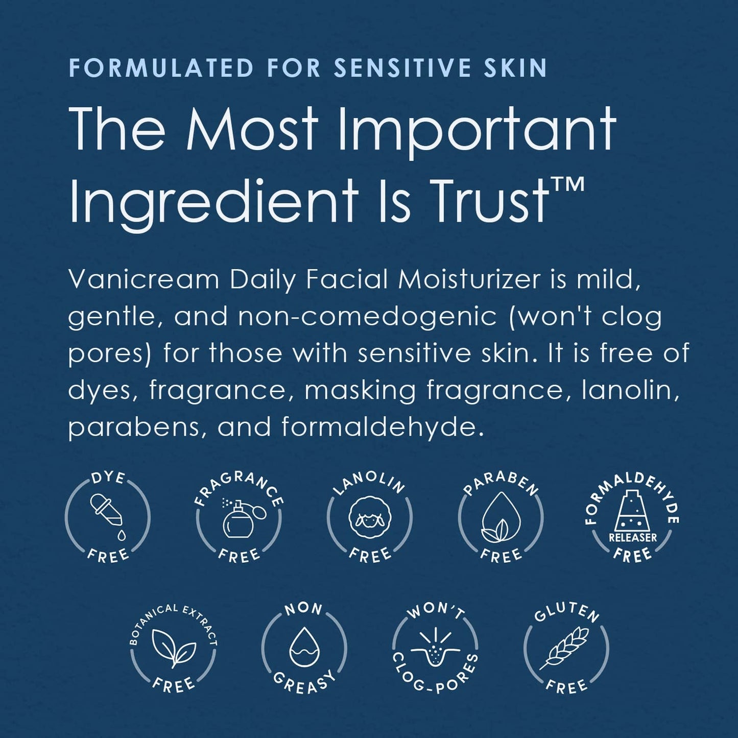 Gentle Face Cream for Sensitive Skin with Hyaluronic Acid