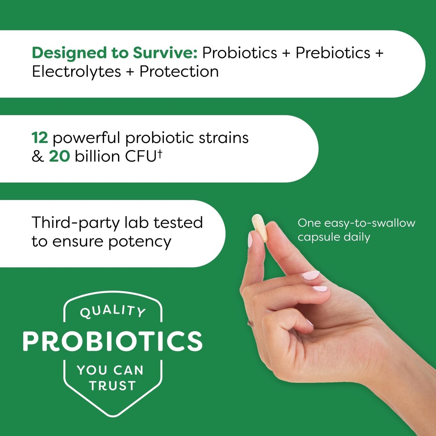 Women's Probiotic Supplement 20B CFU 30 Count