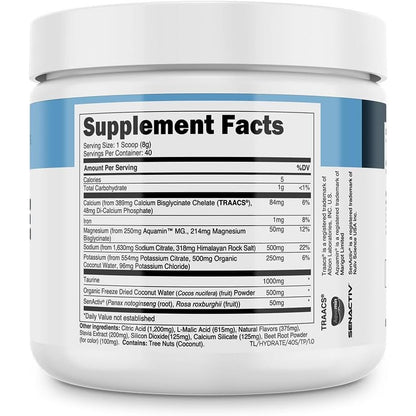 Fast Hydrating Electrolyte Supplement Powder