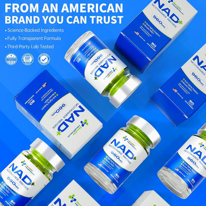 Powerful Anti Aging NAD+ Supplement - 60 Capsules