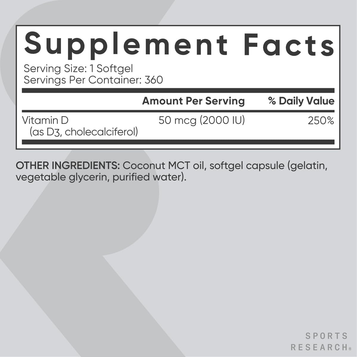Premium Vitamin D3 Softgels for Bone Health