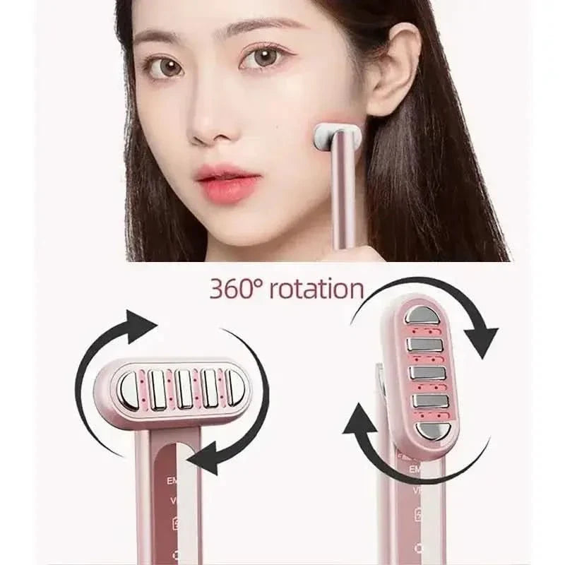 Advanced Facial Rejuvenation Device with LED and EMS