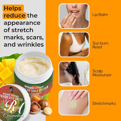 Nourishing Mango Shea Body Butter 340g - Rich Moisture