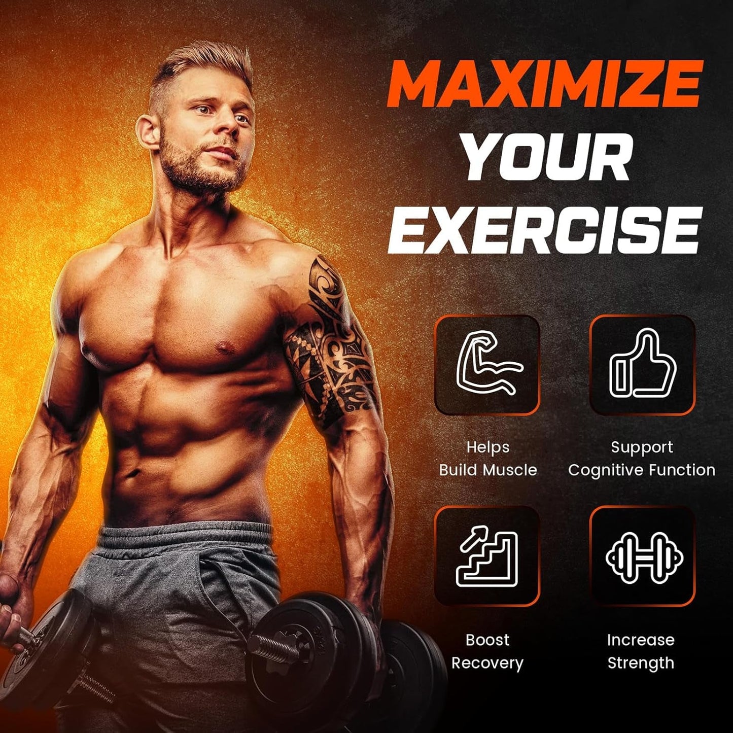 Powerful Sugar Free Creatine Gummy Vitamins 8000mg