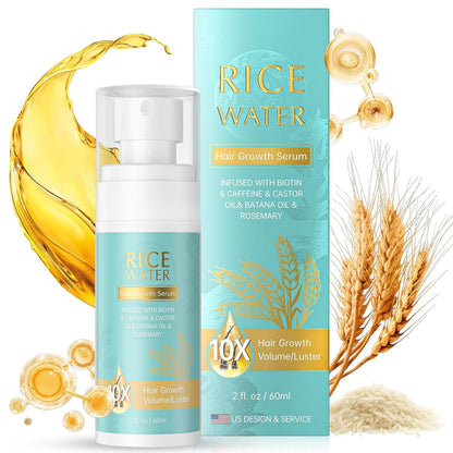 Nourishing Rice Water Hair Serum for Thicker Hair - Mycosmeticslondon