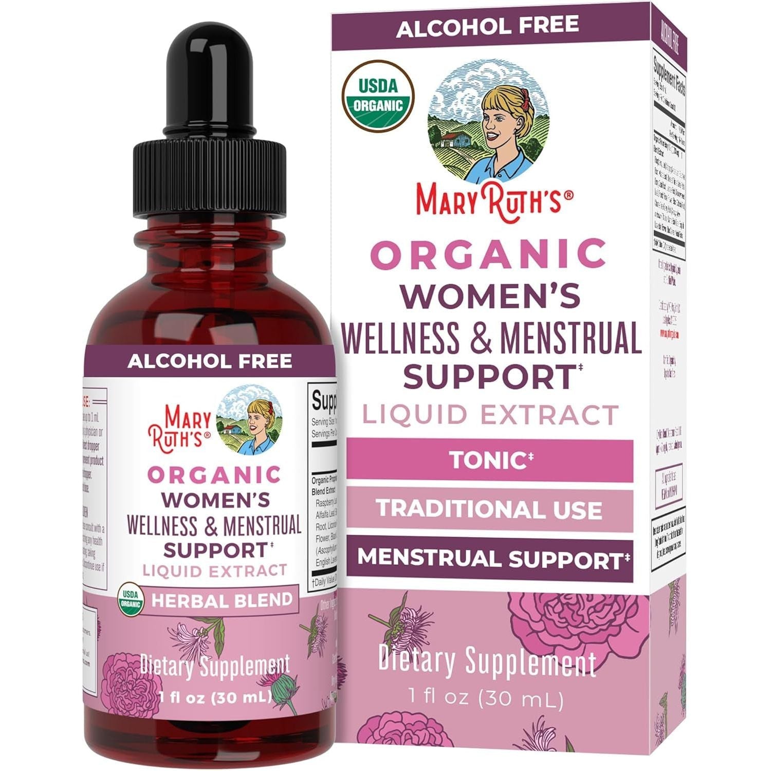 Natural Hormone Balance Herbal Liquid Supplement 30ml - Mycosmeticslondon