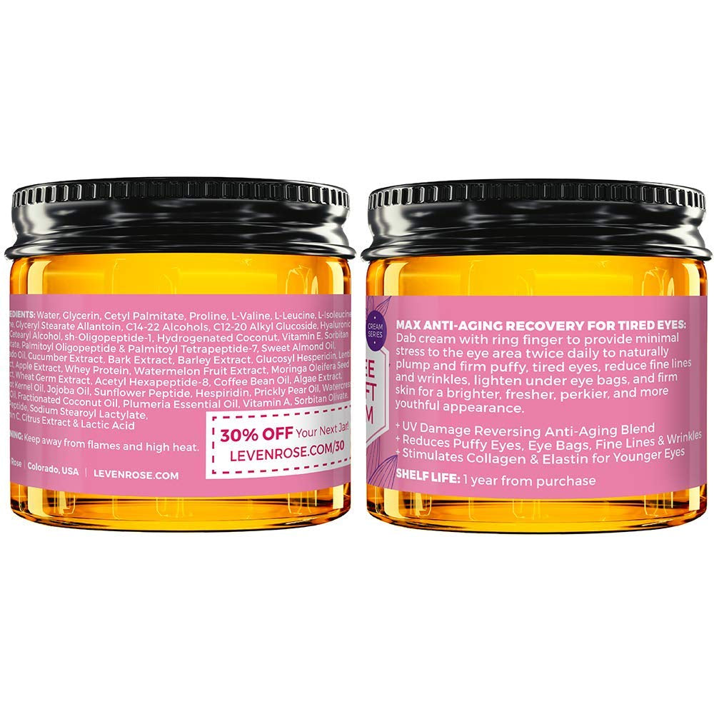 Natural Anti Aging Eye Cream 30ml - Firming & Brightening