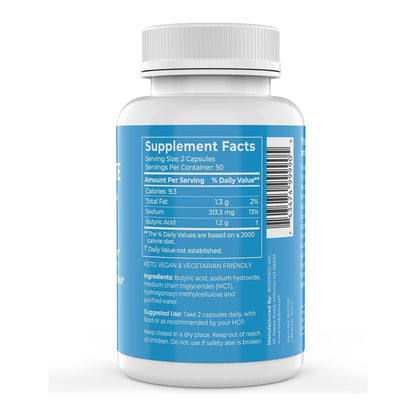 Natural Butyrate Capsules for Gut Health & Digestive Support