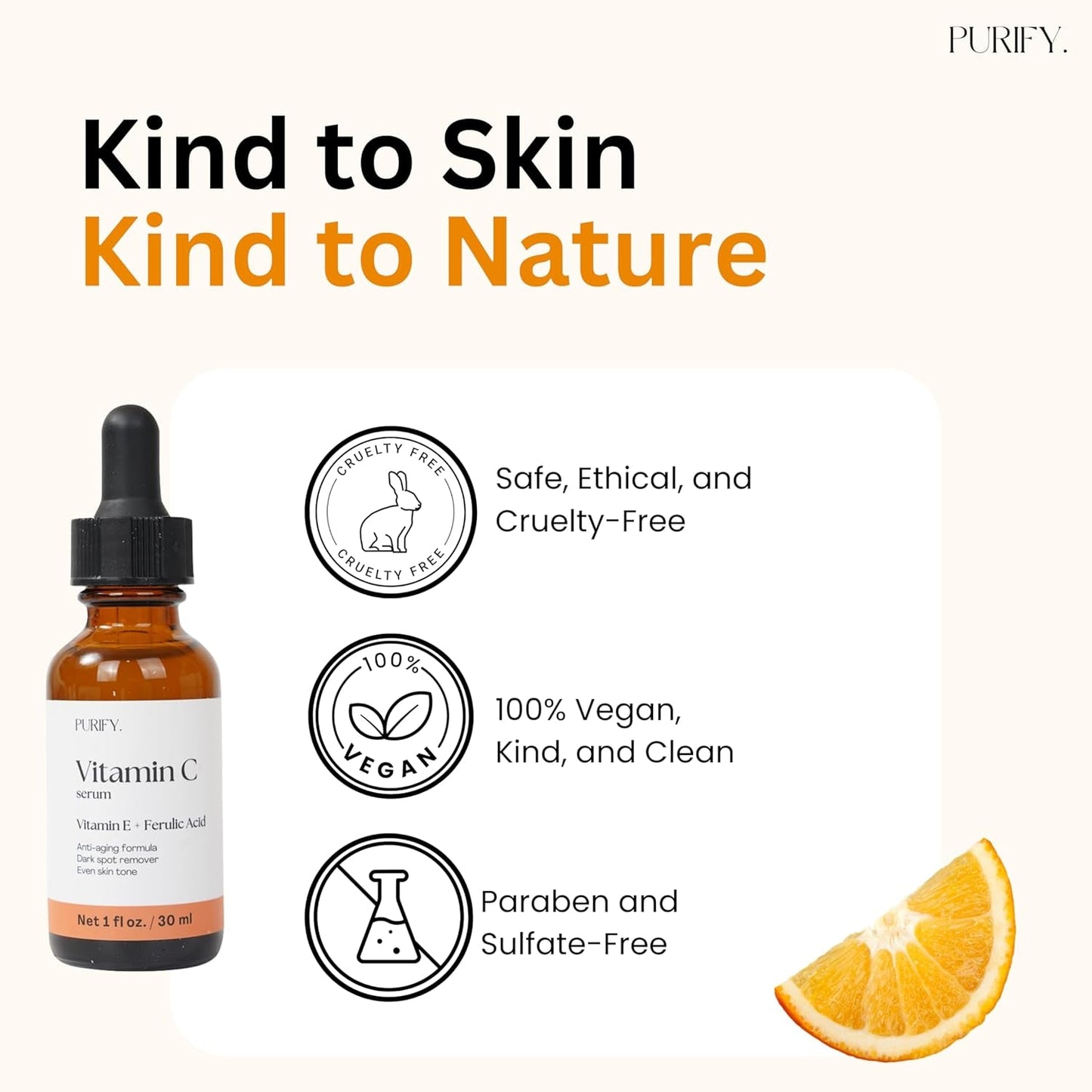 Natural Vitamin C Face Serum 30ml - Anti Aging Skin Care