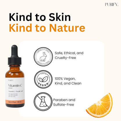 Natural Vitamin C Face Serum 30ml - Anti Aging Skin Care