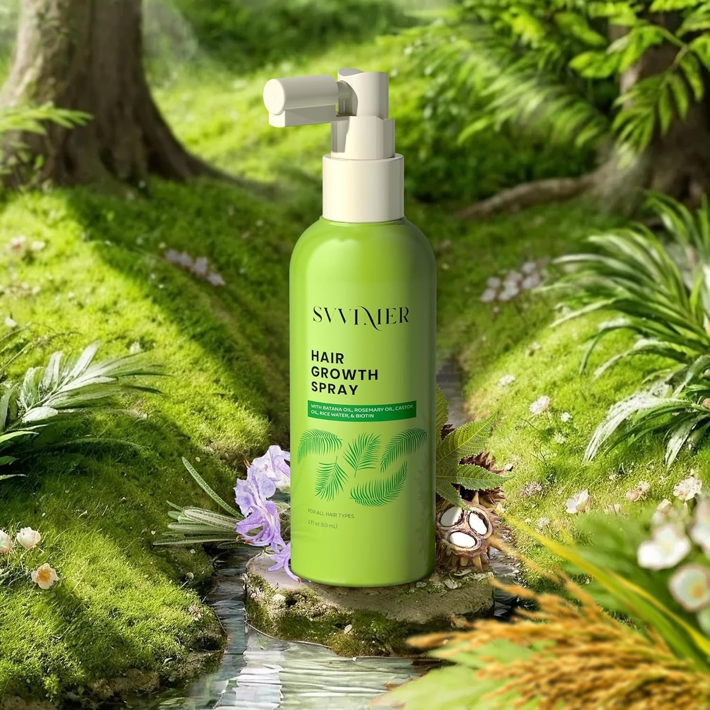 Natural Hair Thickening Spray with Biotin and Rosemary