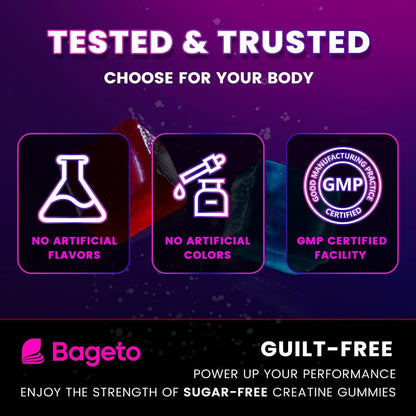 Fruit Flavor Creatine Gummies for Muscle Boost & Recovery