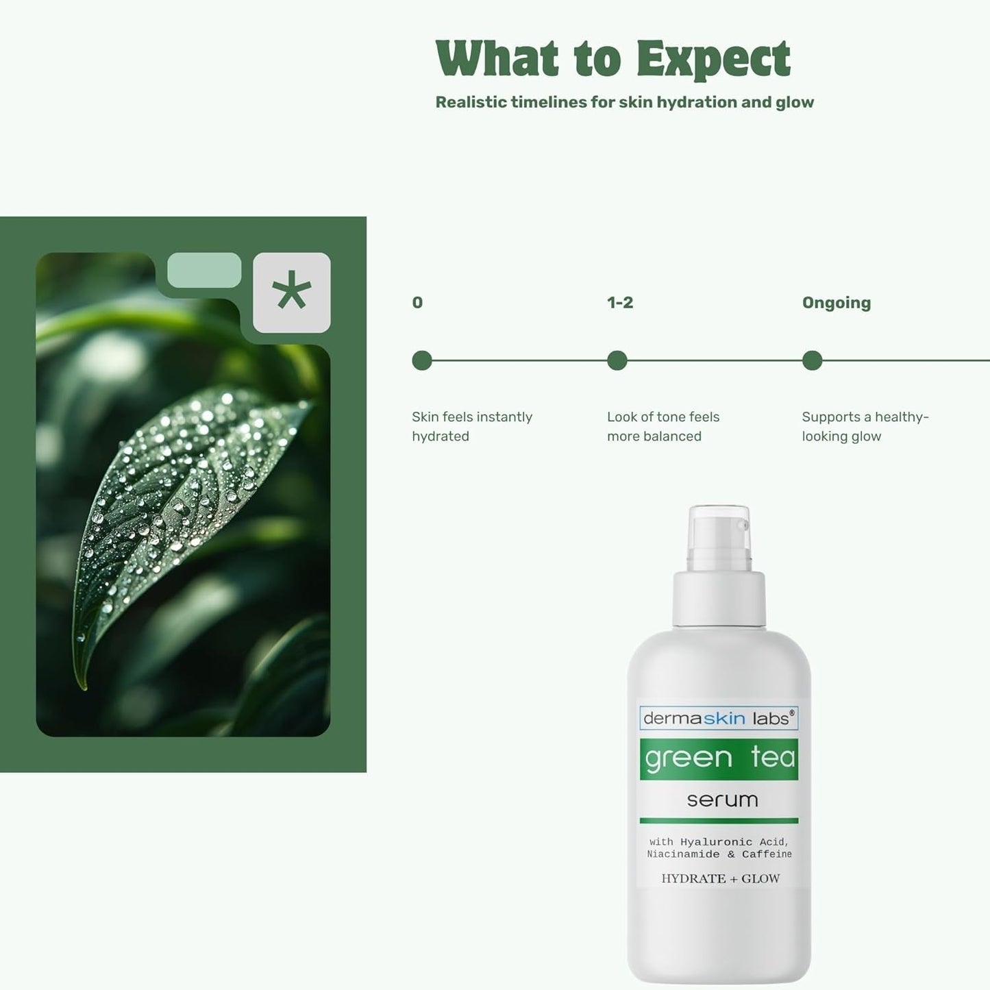 Natural Green Tea Face Serum Moisturize & Brighten