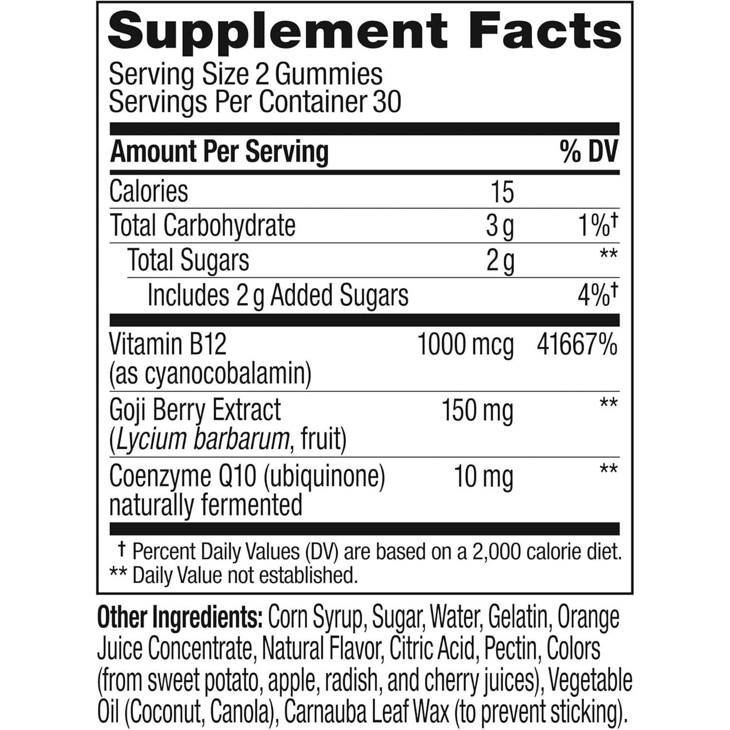 Powerful Daily Boost Gummies, Caffeine Free - 60 Pack
