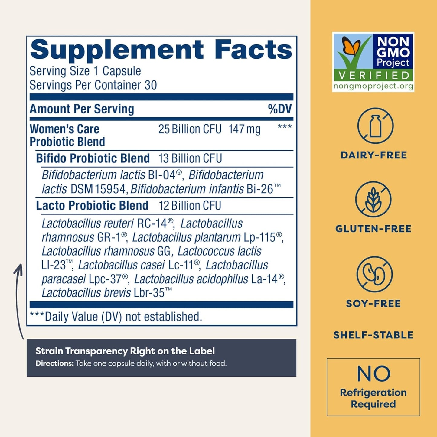 Probiotic Supplement for Women - 30 Capsules