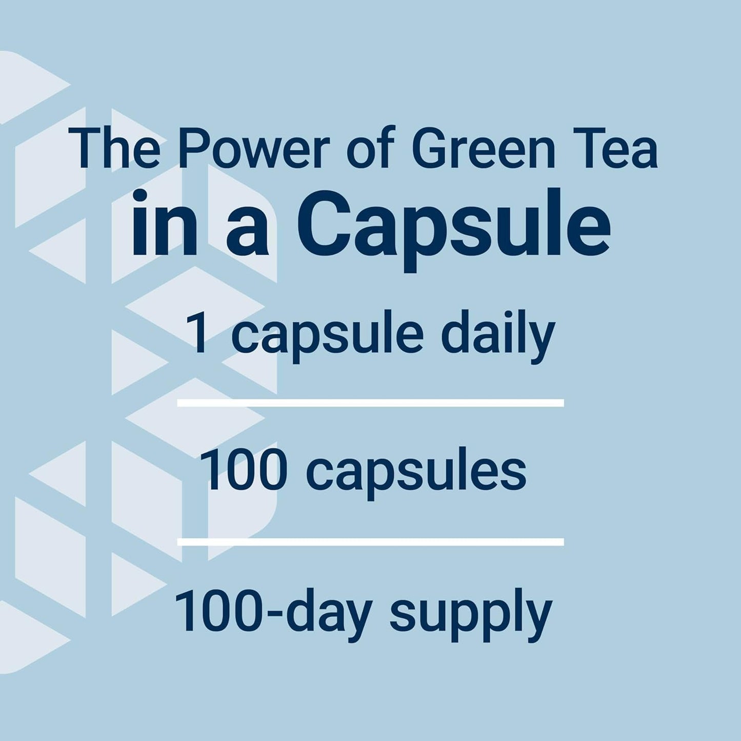 Powerful Decaf Green Tea Supplement - 100 Capsules