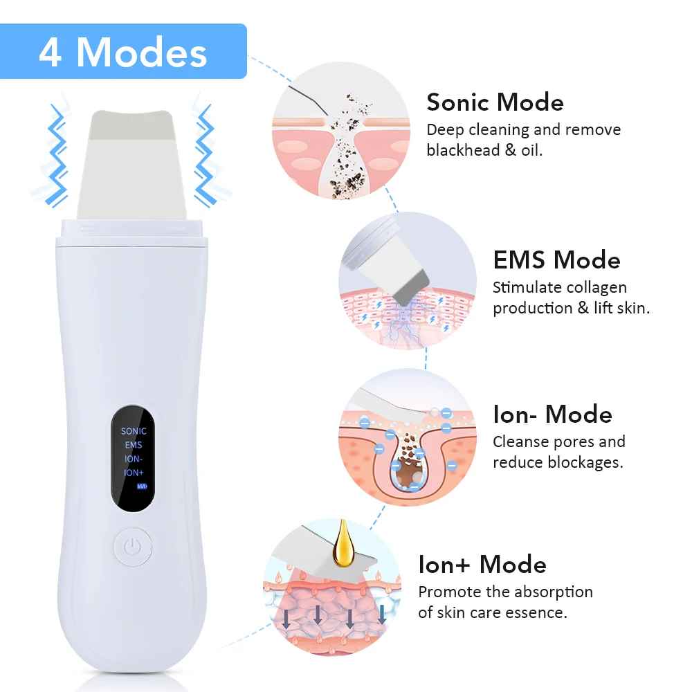 Ultrasonic Blackhead Remover 4-in-1