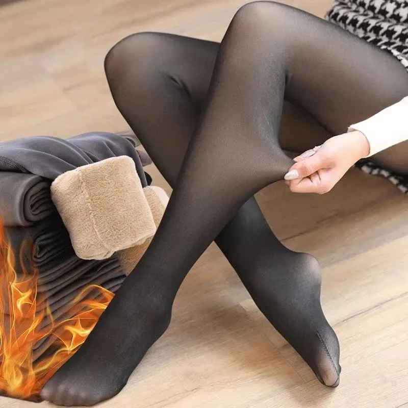 Woman Thermal Fleece Leggings – Ultra-Stretch & Slimming Effect