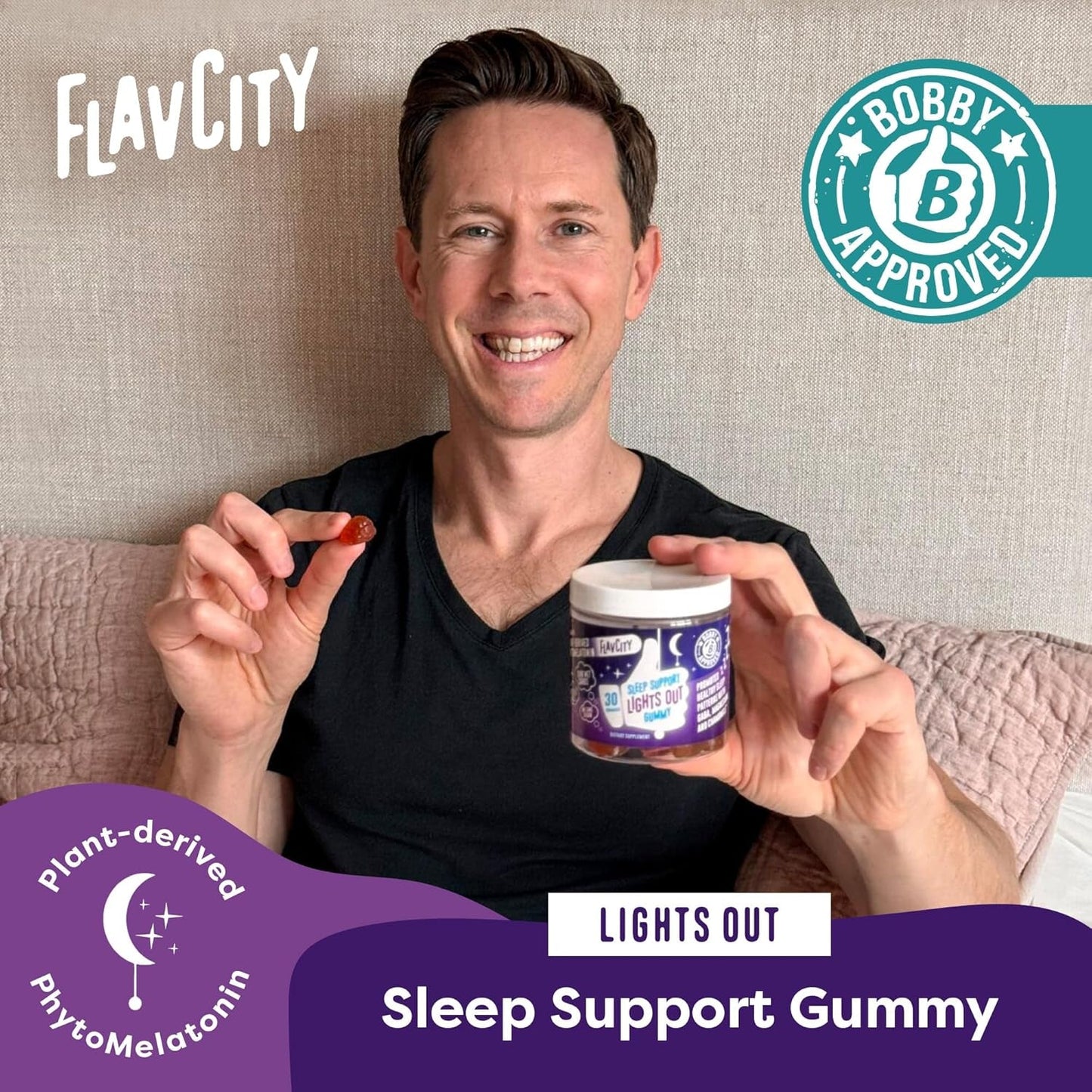 Natural Sleep Aid Gummies with Melatonin & Chamomile