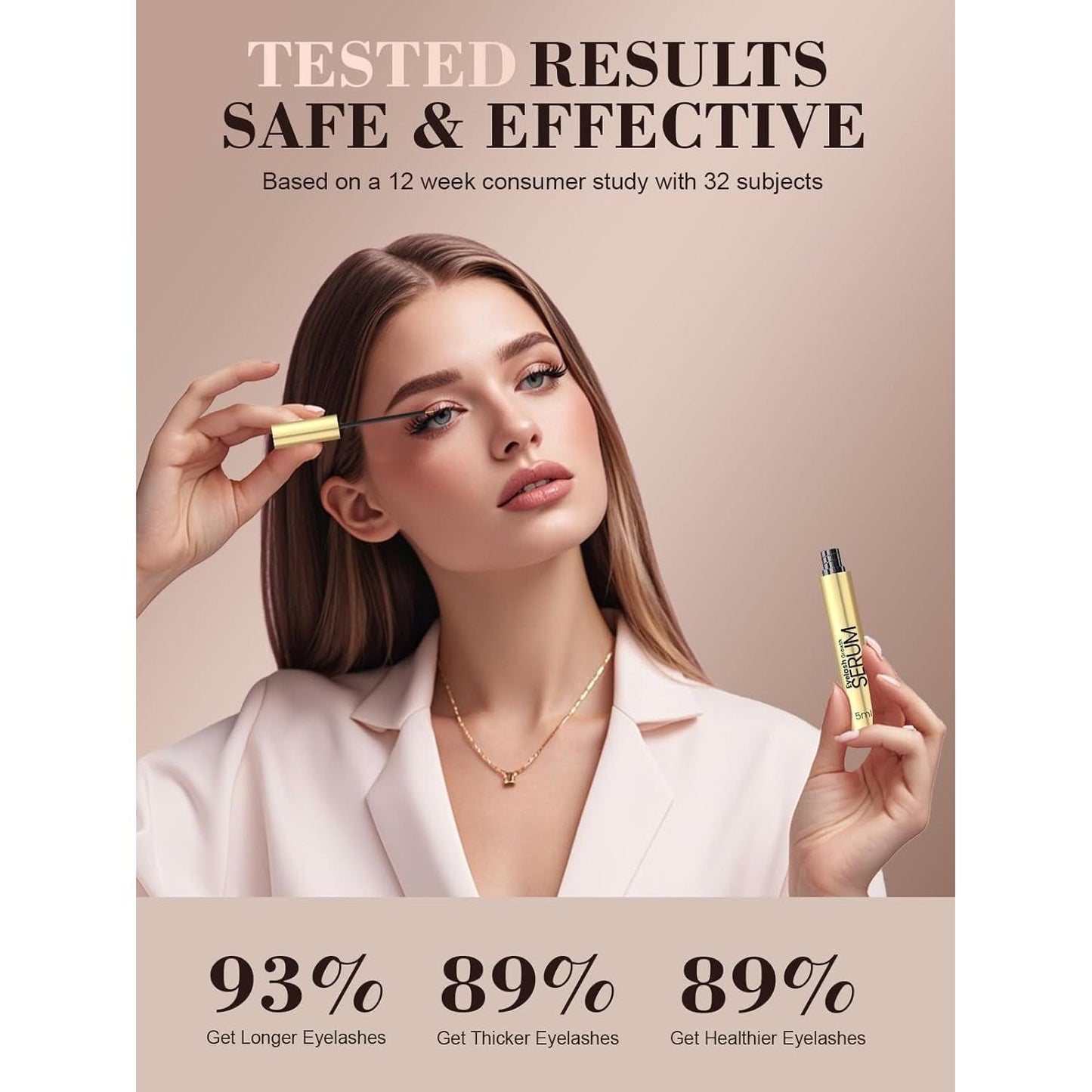 Natural Eyelash Growth Serum - 5ml Lash Booster