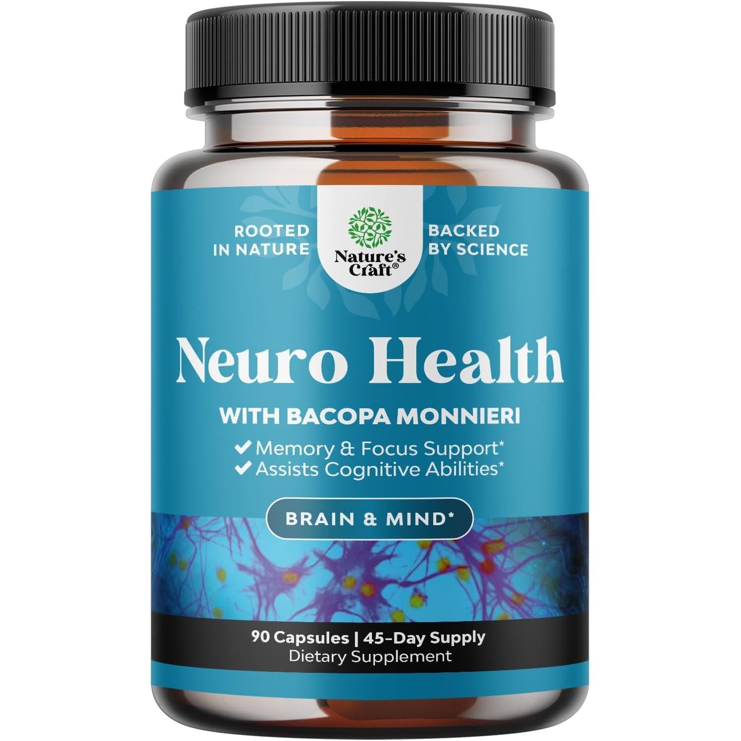 Brain Boost Supplement 90 Count - Mental Clarity & Focus - Mycosmeticslondon