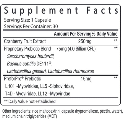 Natural Women's Probiotic for Vaginal Health & Digestion
