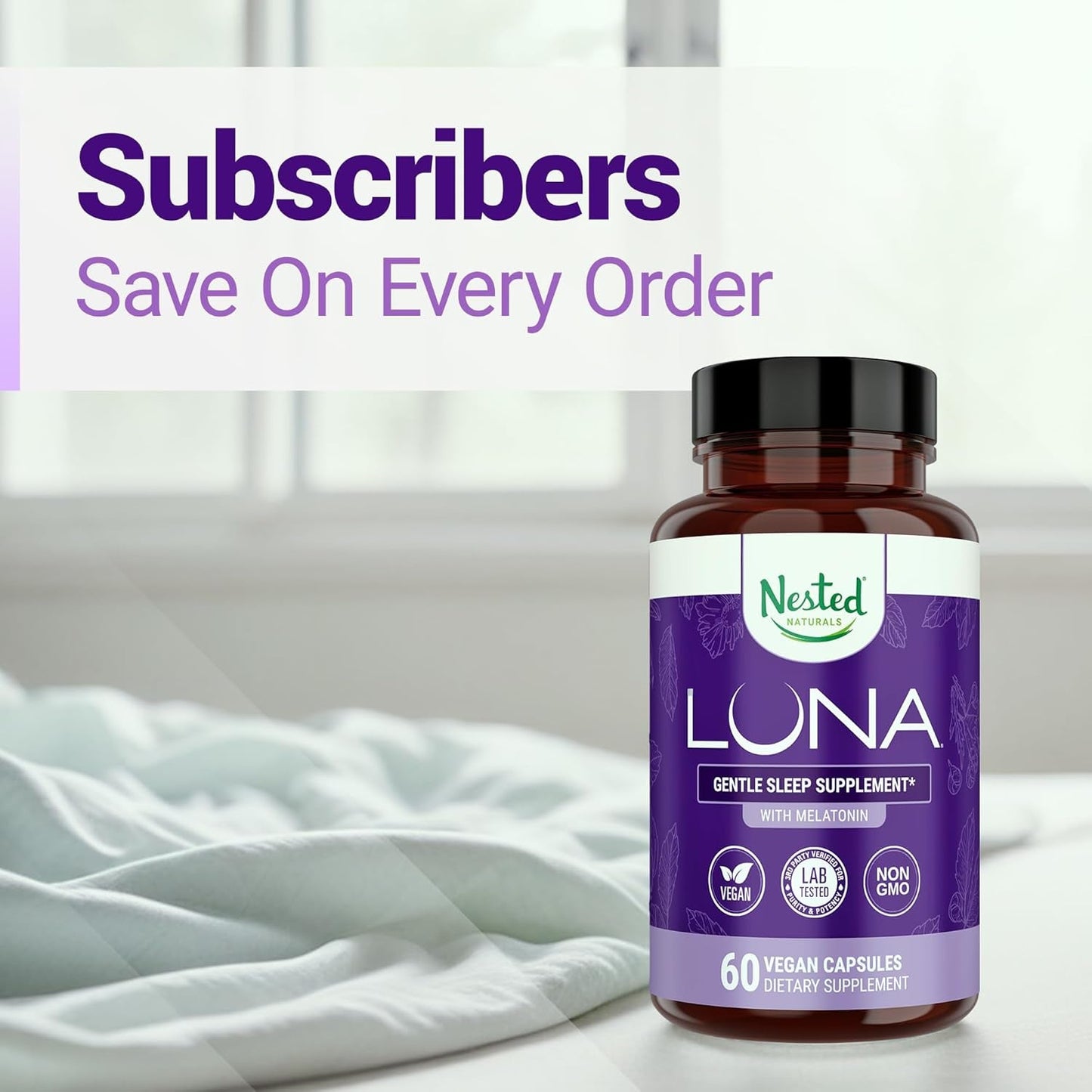 Natural Sleep Aid Supplement with Melatonin & Herbs