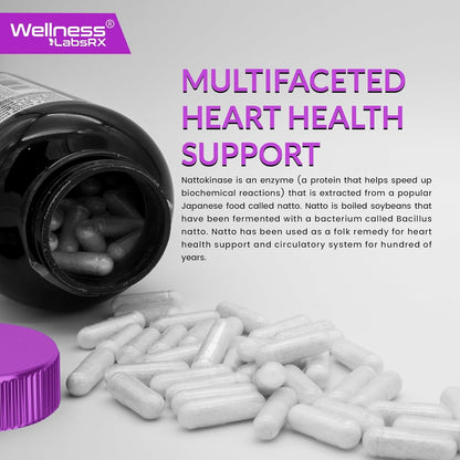 Natural Circulation Supplement Liposomal Nattokinase Capsules