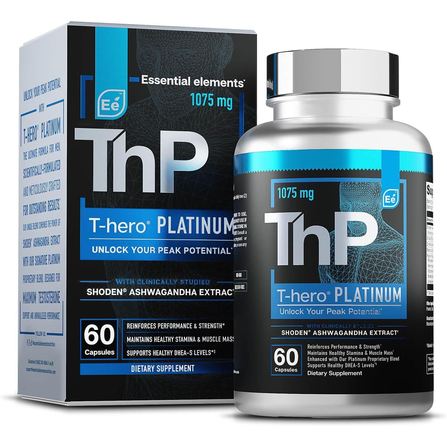 Premium Testosterone Booster 60 Capsules - Men's Energy Supplement - Mycosmeticslondon