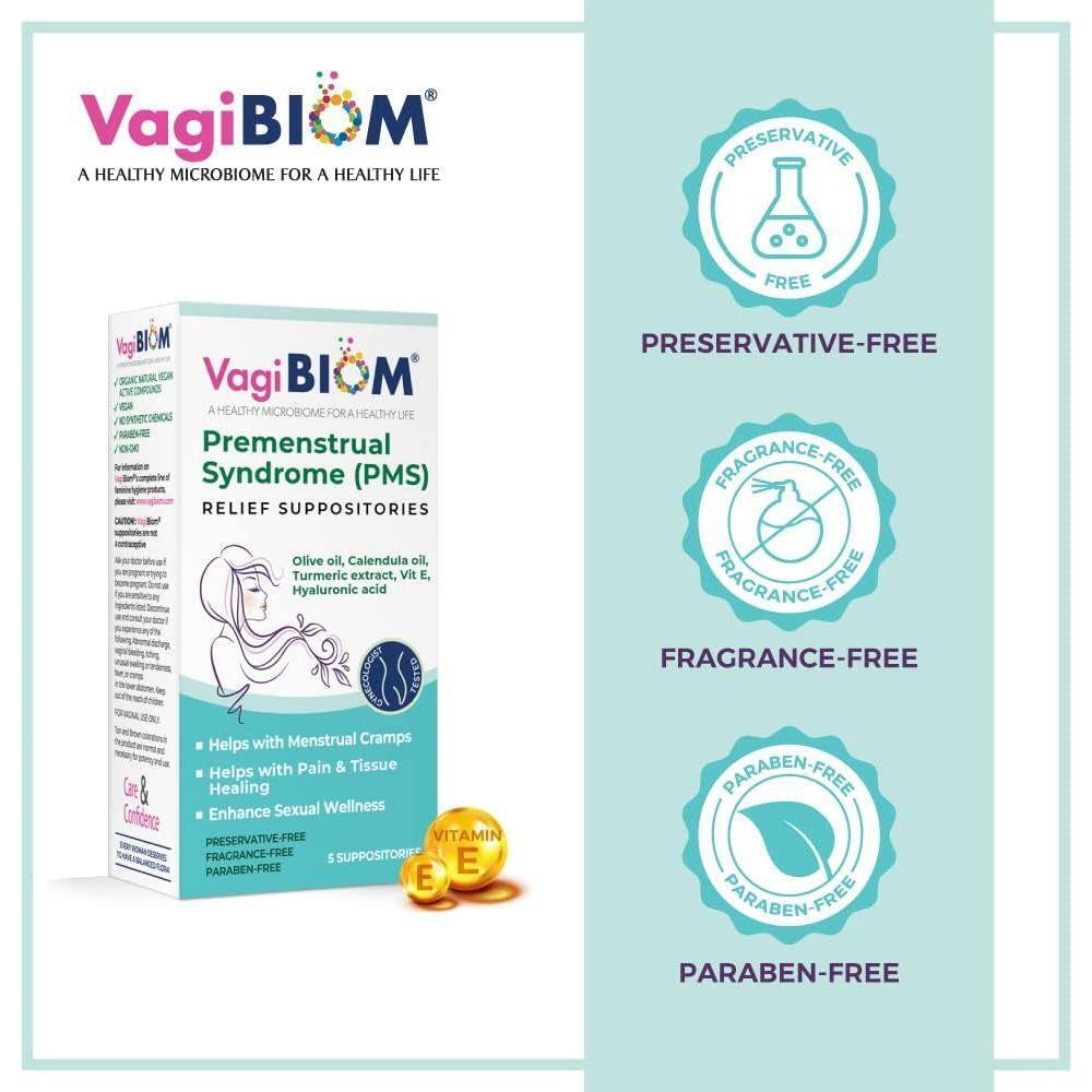 Natural PMS Relief Suppositories for Menstrual Cramps