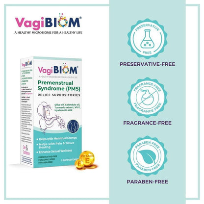 Natural PMS Relief Suppositories for Menstrual Cramps