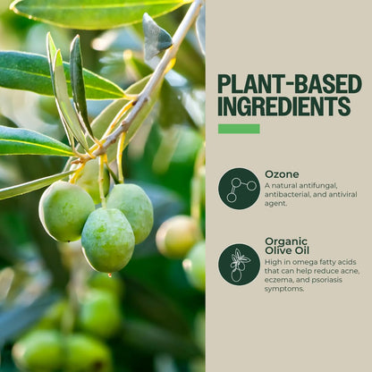 Natural Ozonated Olive Oil for Skin and Body Care