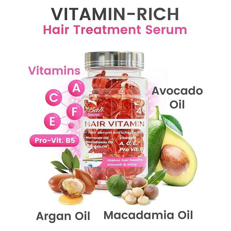 Nourishing Hair Oil Capsules by Hussell - 40 count