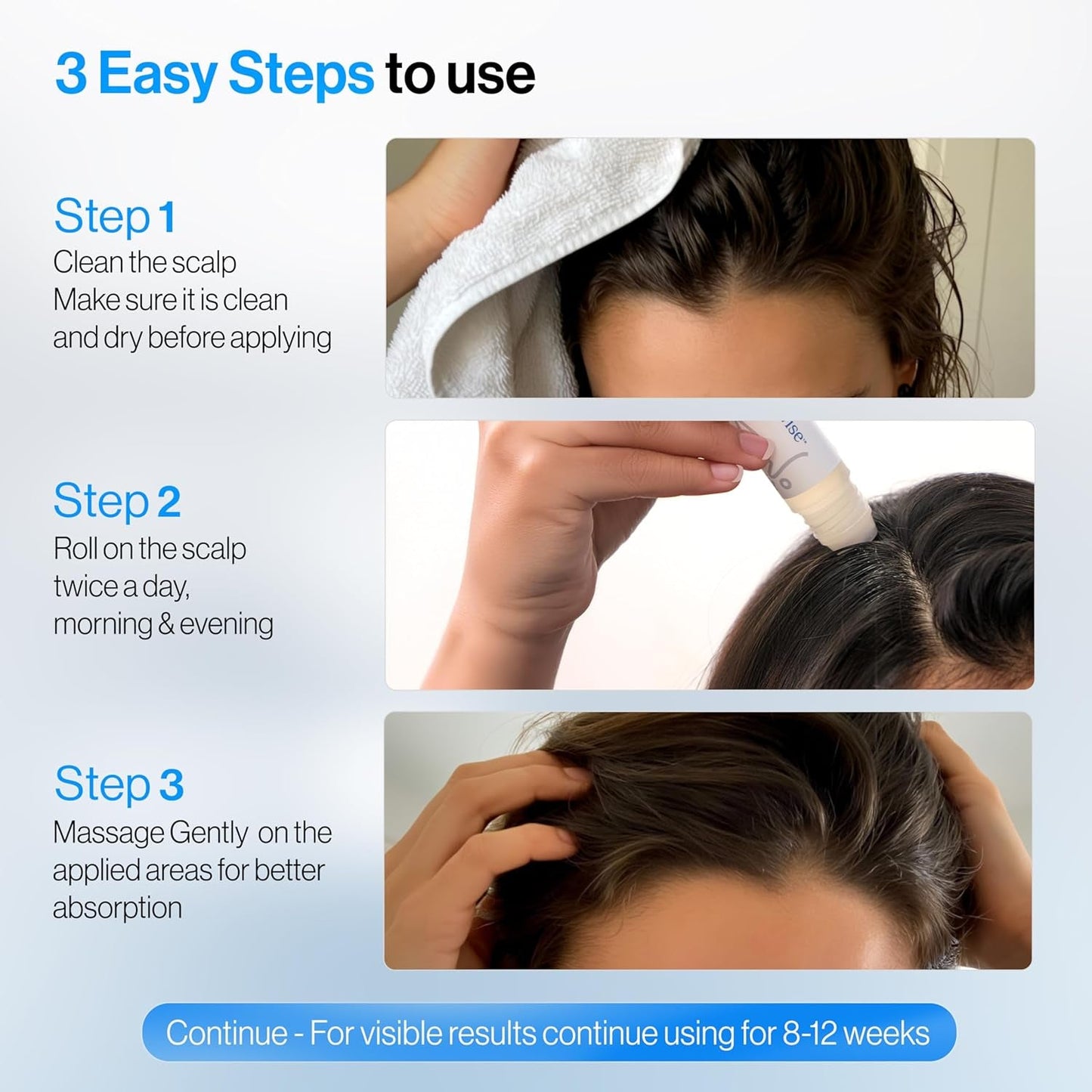 Natural Rosemary Hair Thickening Serum Roll On 25ml