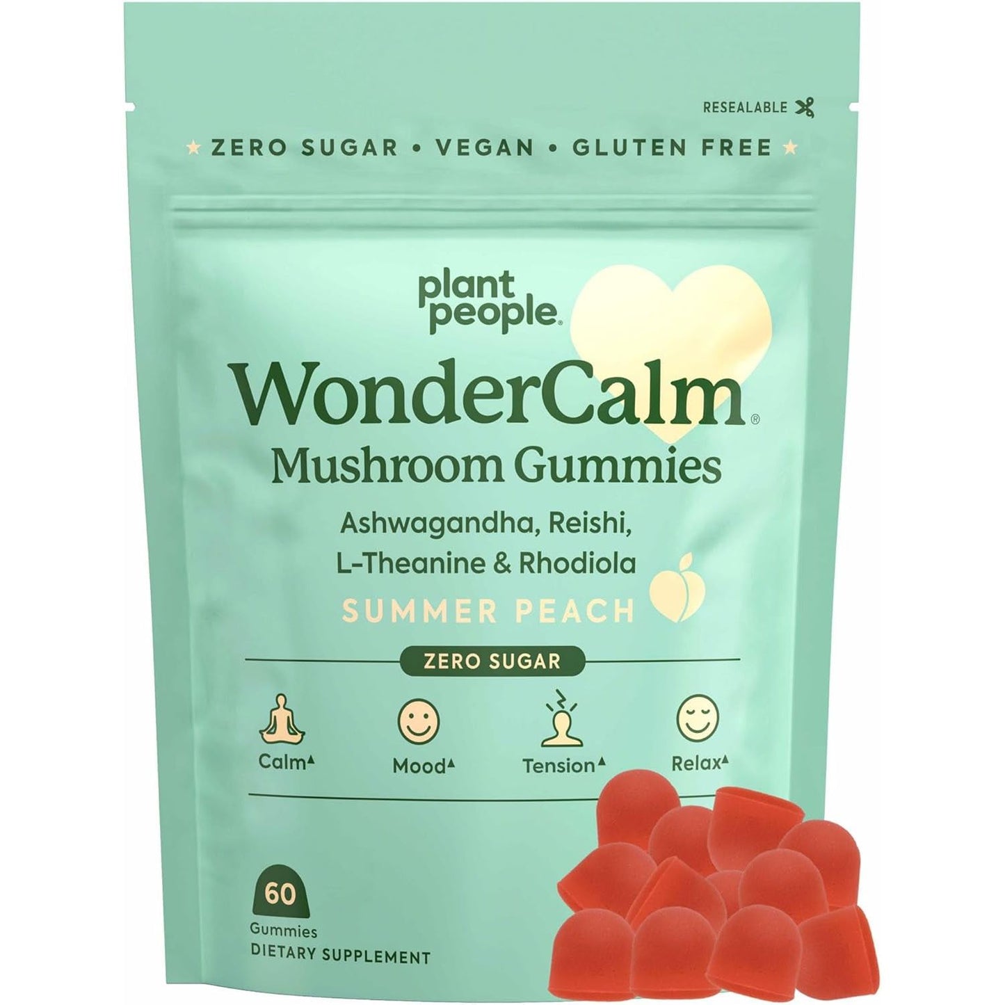 Calm Mind Mushroom Gummies with Ashwagandha - Mycosmeticslondon