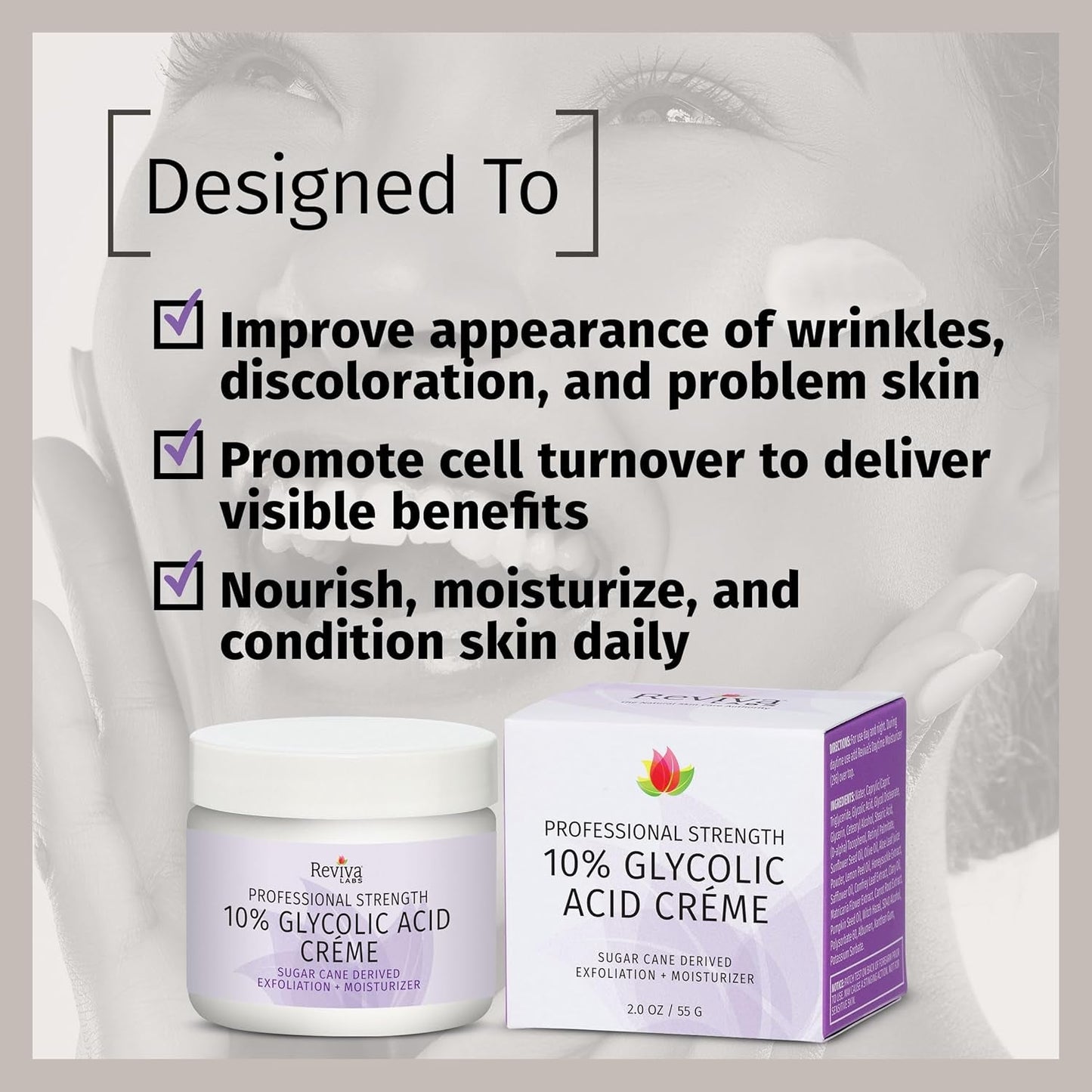 Brightening Glycolic Acid Face Cream 55g