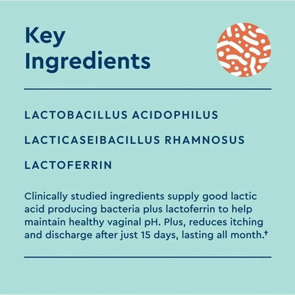 Natural Vaginal Probiotics with Lactobacillus Support