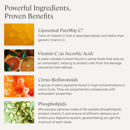 Powerful Vitamin C Capsules 1500Mg Immune Booster Supplement