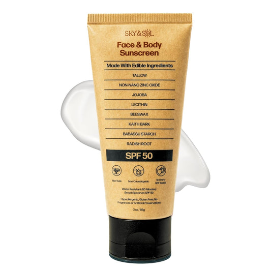 Natural Mineral Sunscreen SPF 50 Face & Body Cream - Mycosmeticslondon