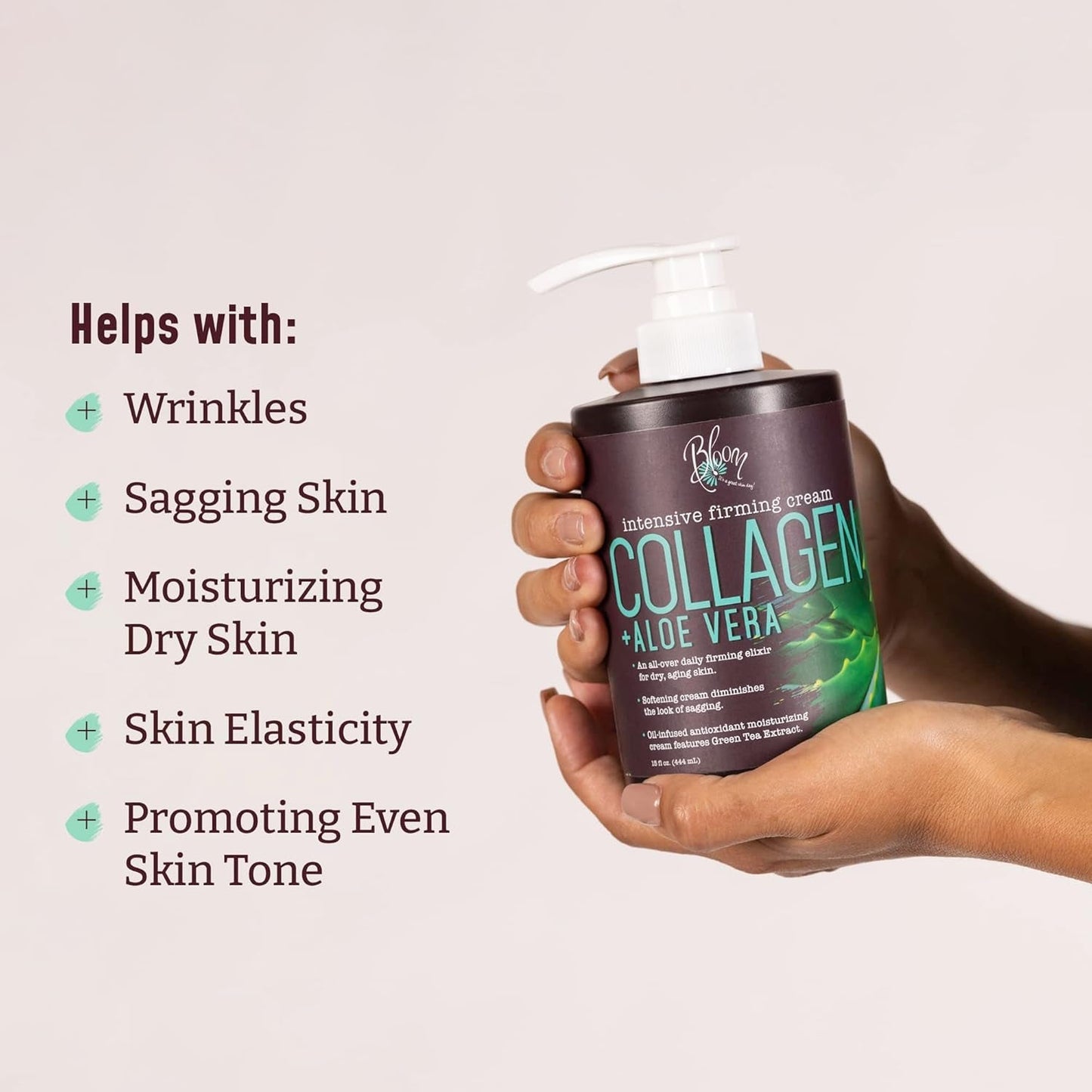 Nourishing Collagen Moisturizer 444ml - Anti-Wrinkle Body & Face Cream