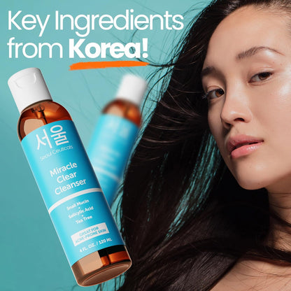 Natural Acne Face Cleanser with Salicylic Acid