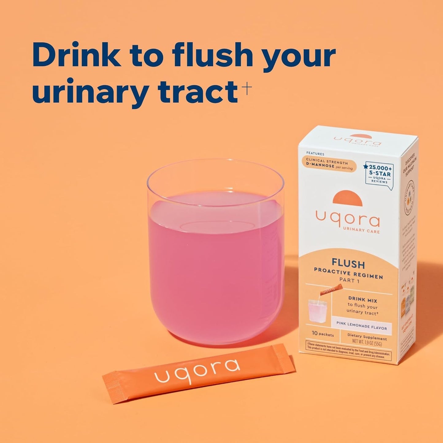 Natural UTI Relief Drink Mix, Pink Lemonade Flavor