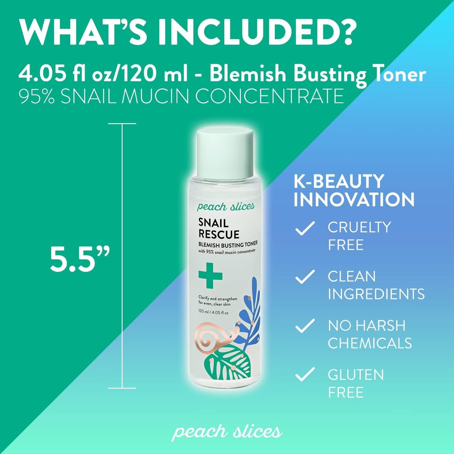 Gentle Snail Mucin Face Toner - Soothe & Clear Skin