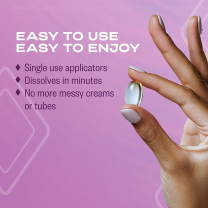 Gentle Vaginal Moisturizer Inserts for Dryness Relief