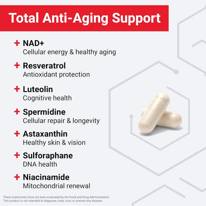 Anti Aging Energy Supplement Complex Capsules