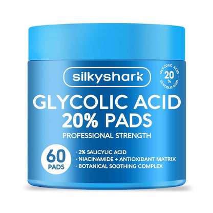 Exfoliating Glycolic Acid Face Pads 20% - 60 Count - Mycosmeticslondon