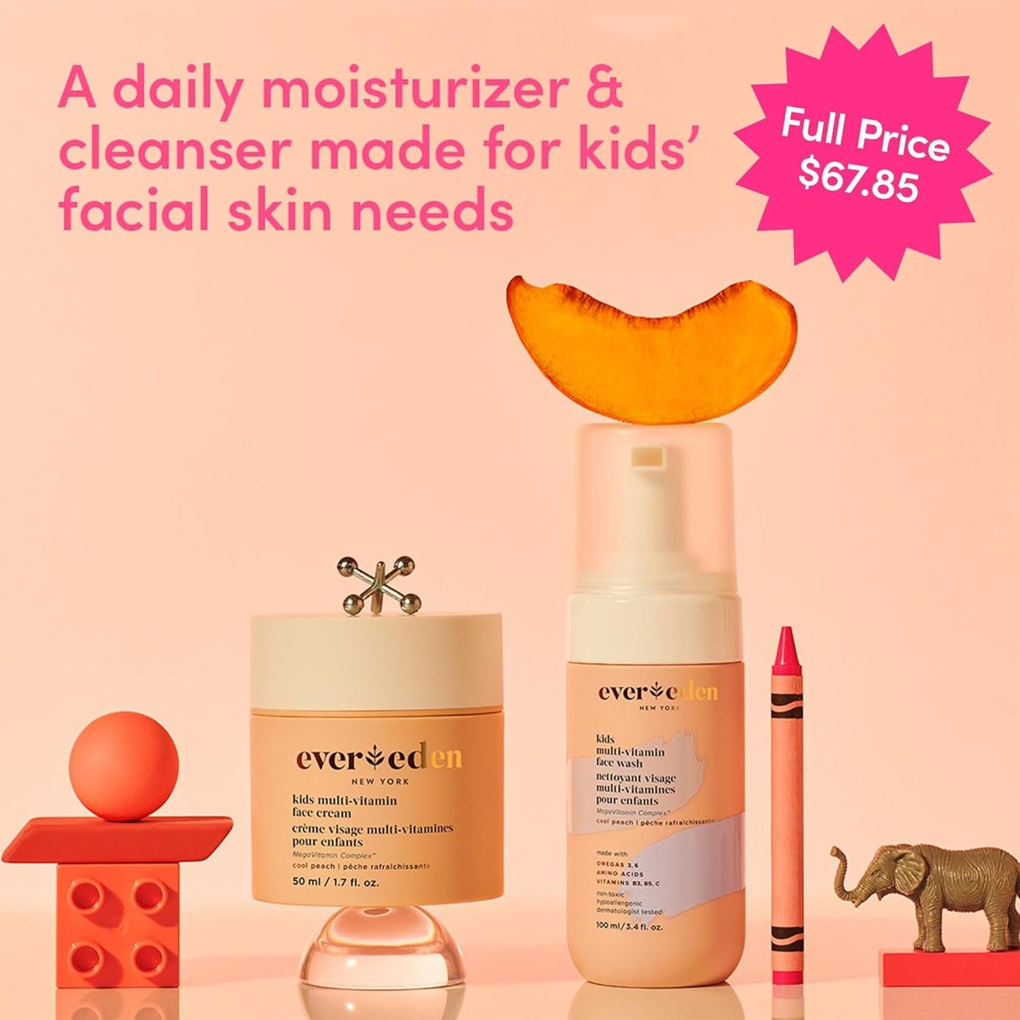 Natural Kids Skincare Set - Gentle Face & Lip Care