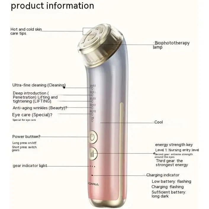 Advanced 4-in-1 Facial Massager for Glowing Skin
