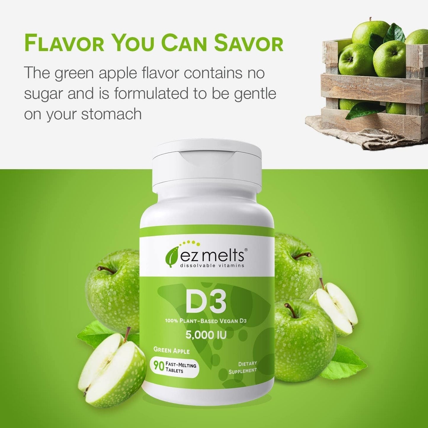 Quick Dissolve Vitamin D3 5000 IU Tablets